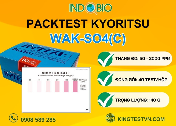 Thông số bộ test sulfate WAK-SO4(C)